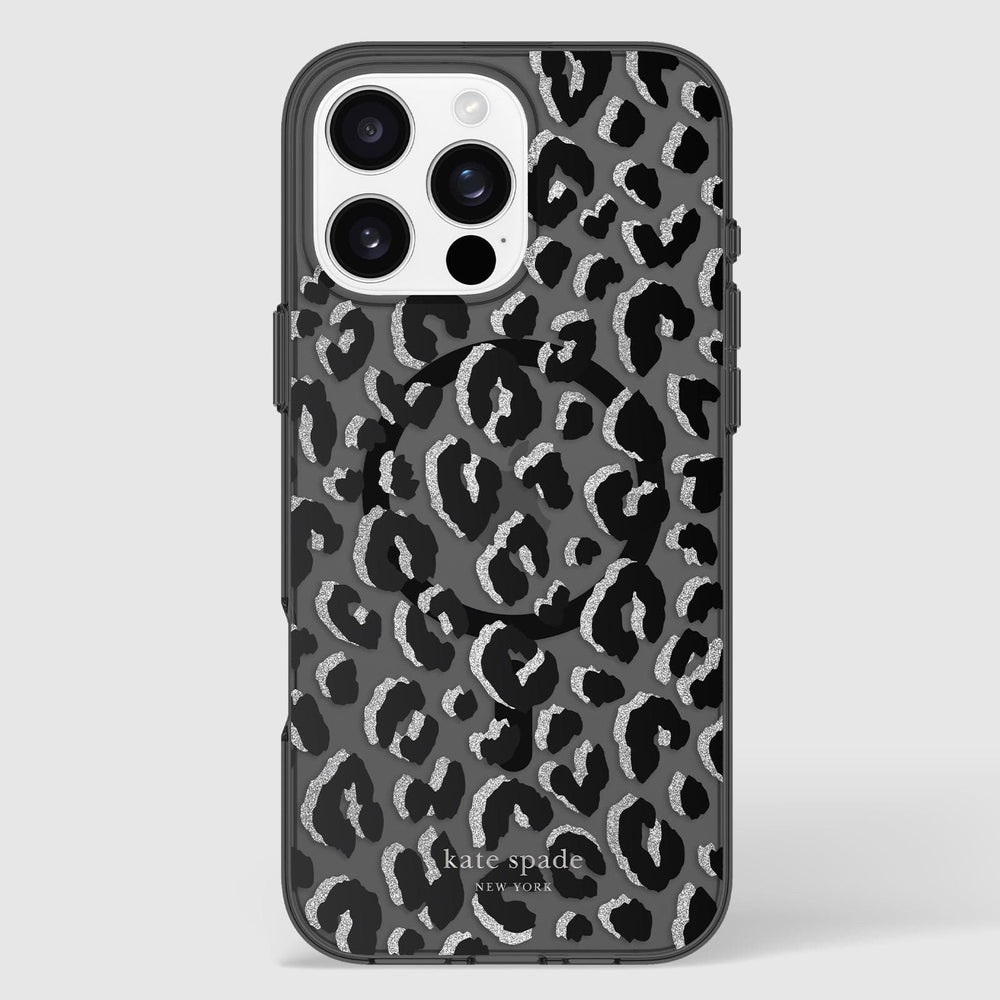 kate spade Gray & Black Leopard Print Phone Case